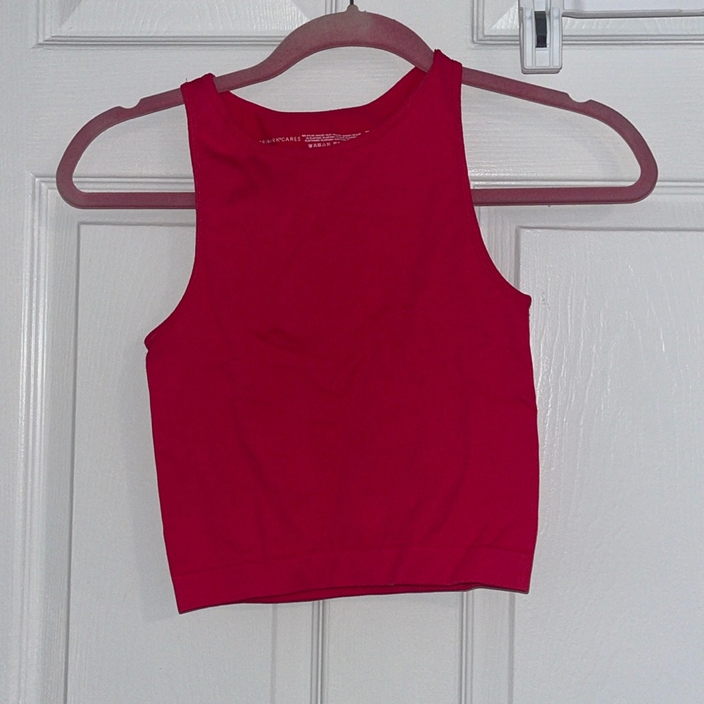 Pink crop top